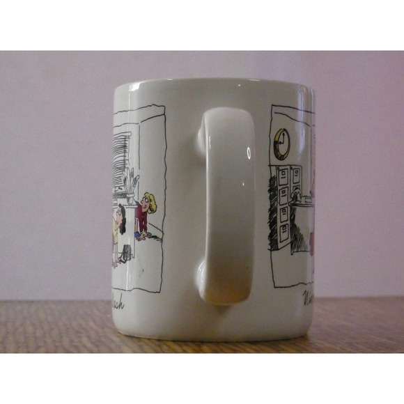 Vintage Hallmark Nine O Clock Drag/Five O Clock Dash Mug Made in Japan - Picture 5 of 10